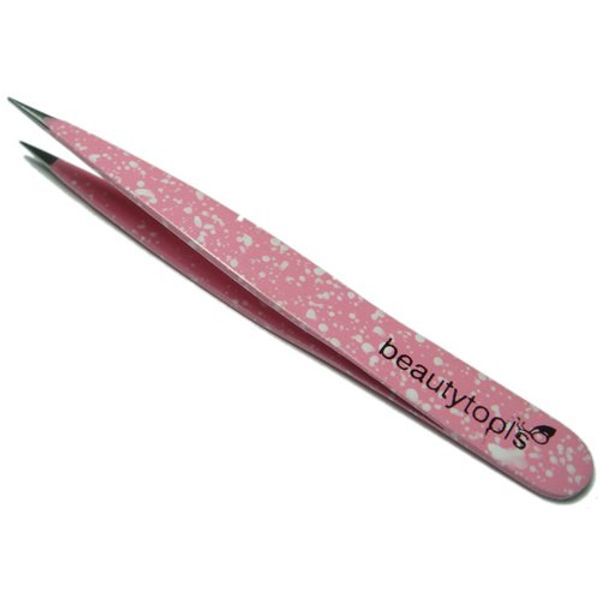 Pink Polka Dot Point Tweezer Professional Quality