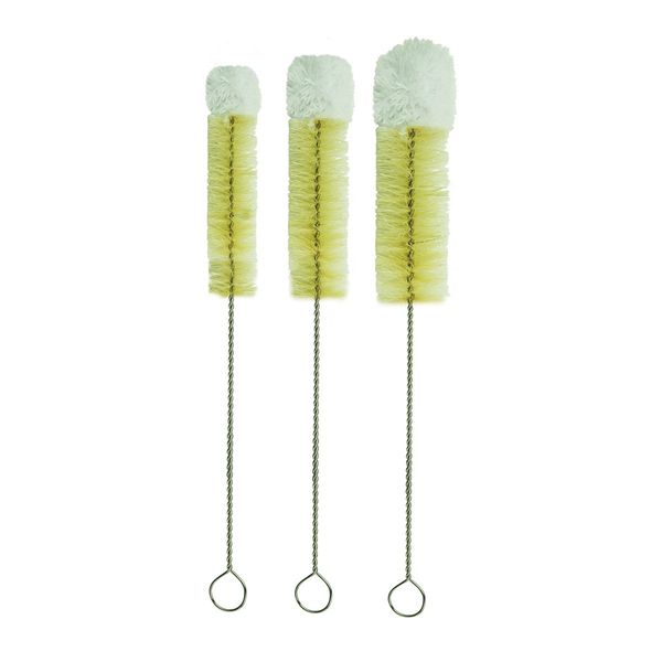 Casabella, Set of 3 Soft Tip Brushes, One Size, Brown