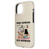 iPhone 15 Cat Serving Up Coffee & Cake, More Espresso, Less Depresso Case