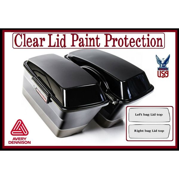 Clear Hard Bag Lid Covers  Fits 1994-2013 Harley-Davidso