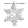 WeRChristmas Snowflake Light String Christmas Decoration with 10-LED Lights - White