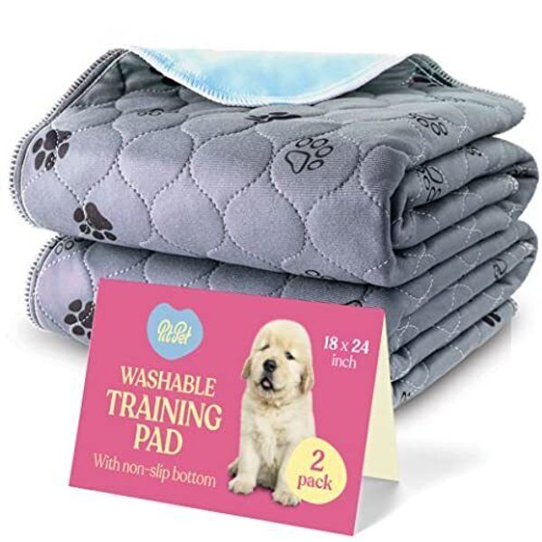 2Pack Dog Pee Pads Super Absorbent Washable Pet Training Pad Waterproof Non-Slip