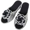 [Elegant Decor] Slippers, Black, White, M