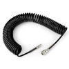ERGAOBOY 1Pcs 8mm Polyurethane Air Compressor Hose, 10m Black Retractable Hose, Quick Coupler