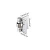 sourcing map Spring Loaded Hinges, 1" 304 Stainless Steel Self Closing Hinge for Cabinet 10pcs