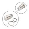 sourcing map Momentary Metal Push Button Switch Flat Head 16mm Mounting NC NO COM AC 250V 5A Flat Type