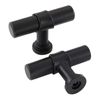LONTAN 10 Black Cupboard Knobs T-Shaped Black Kitchen Knobs Dresser Drawer Pulls Vintage Wardrobe Bedroom Cabinet Door