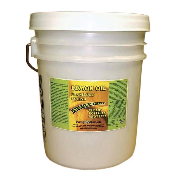 Lemon Oil Furniture Polish (finest blend of lemon oils, waxes & moisturizers & UV protectants)-5 gallon pail