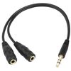 TRIXES 3.5mm Jack Splitter Audio Headphone Splitter Cable Jack Lead Two Way