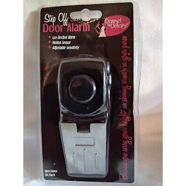 Damsel in Defense Step Off Door Security Alarm Motion Sensor, New In Box