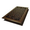 Decor Grates AJH612-RB Oriental Floor Register, 6-Inch by 12-Inch, Rubbed Bronze