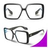 Oversized Blue Light Blocking Glasses Non Prescription Black Frame Eyeglasses