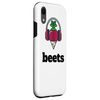 iPhone XR Beets Beetroot Headphones Vegetable Funny Graphic Case Smartphone Case