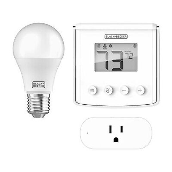 BDXSKSW01 Smart Home Kit with Smart Thermostat, Light, and Plug (Open Box)