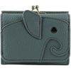 Liz Days Women's Mini Wallet, Elephant, Trifold Wallet, Compact, beige
