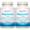 Puregen Magnesium Oxide 400mg High Potency Supplement 120 Tablets 2 Pack