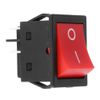 ON OFF Rocker Switch Boat Switch 4 Pole Panel Mount Switch 30A Square Rocker Switch Red (5pcs)