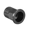sourcing map M10 Rivet Nuts, Thread Half Hexagonal Carbon Steel Zinc-Plated Flat Head Threaded Insert Nut Black 50Pcs