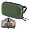SIMTOP Cable Organiser Bag for USB Charging Cable, SD Cards, Laptop Storage - Green