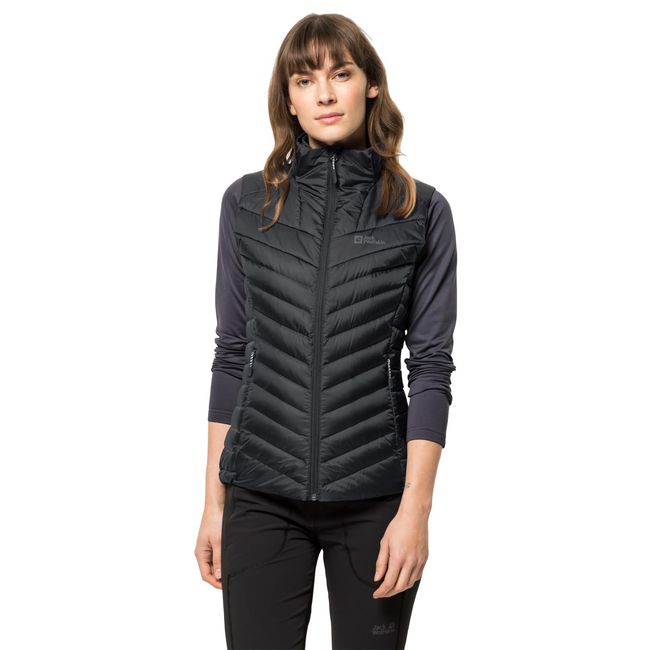 Jack Wolfskin Damen PASSAMANI DOWN Vest W Weste, Black, XL