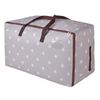 DOKEHOM 105L Large Underbed Clothes Storage Bag with Zip, Moisture proof (Grey)