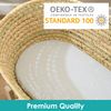 Clair de Lune Jungle Dream 2 Pack Fitted Moses Basket Sheets - 74 x 30 cm