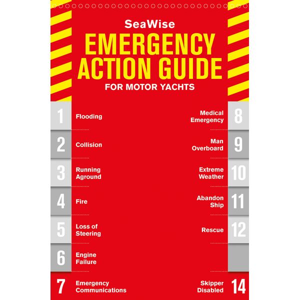 SeaWise Emergency Action Guide and Safety Checklists for Motor Yachts - Spiral bound