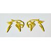 2 Yellow HellHawk Emblems fits Jeep Trackhawk SRT Grand Cherokee wk2 Track Hawk