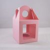 10 x Medium Light Pink Single Cupcake/Muffin/Fairy Cake Boxes with 2 Windows