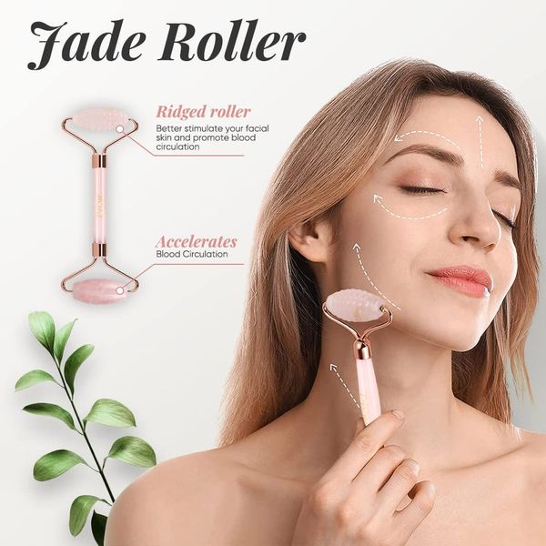 Jade Roller Gha Sha (Pink) Kit