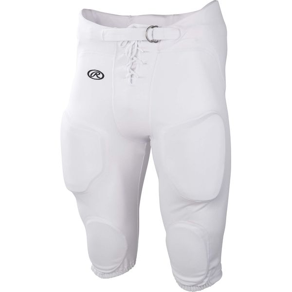 Rawlings |Youth Game/Practice Football Pants, White, X-Large