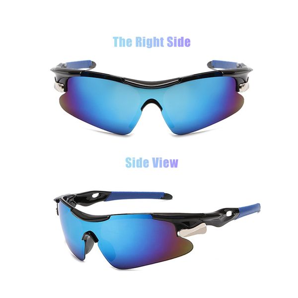 Cycling Glasses, Unisex Sports Sunglasses, Outdoor Cycling Baseball Running Fishing Golf Glasses (Blue)