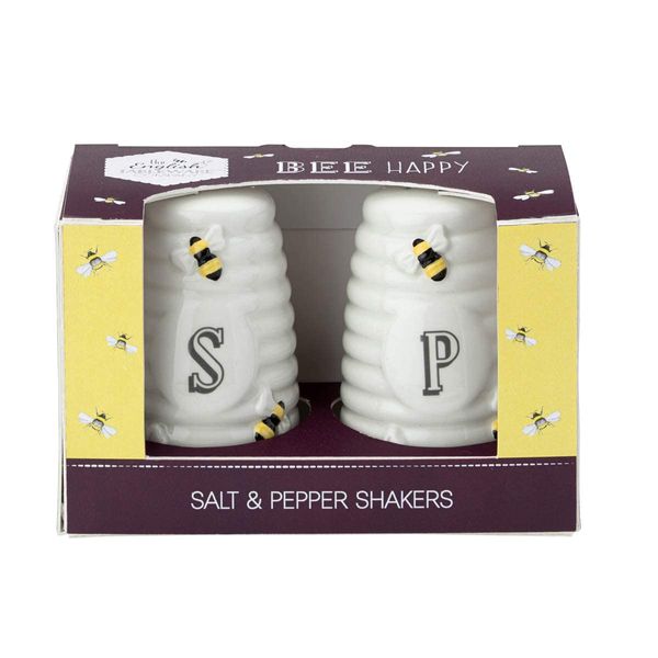 English Tableware Company Bee Happy Salt and Pepper Shaker Set Pots - Bee Happy Range