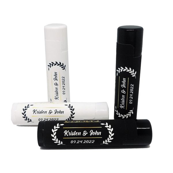 Wedding Lip Balms | Personalized Wedding Favors | All-Natural Beeswax Lip Balm