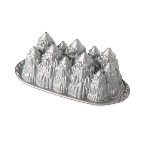 Nordic Ware Alpine Forest Loaf, Sparkling Silver, 6 Cup