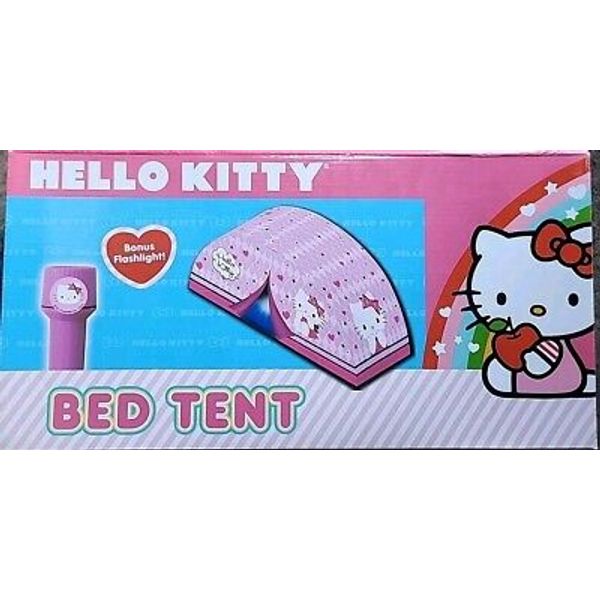 Sanrio Hello Kitty Bed Tent Twin Bed Pink w/ Bonus Flashlight