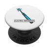 Fun Smiling Electric Toothbrush Cartoon Drawing PopSockets Adhesive PopGrip