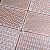 URROMA Plastic Sewing Template,Sashiko Large Rectangular Plastic Sewing Template Geometric Pattern Embroidery Pattern Sewing Stabilizer 20pcs