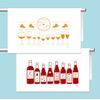 Wine Kitchen Towel Set - 100% Cotton