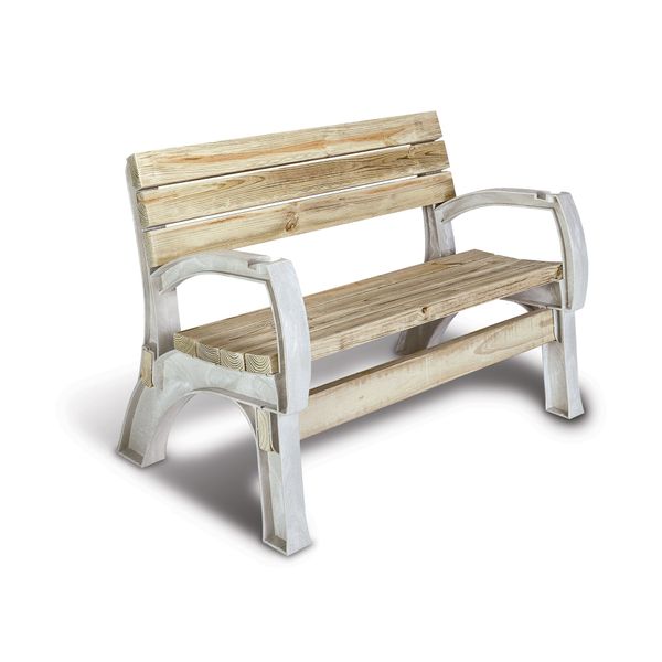 2x4basics 90134ONLMI Hopkins, 6"D x 40"W x 33"H, AnySize Chair or Bench Ends, Sand