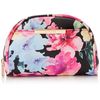 Altrose 210372-01 Watercolor Floral Pattern, Semi-Round Cosmetic Pouch, Bloom, Black