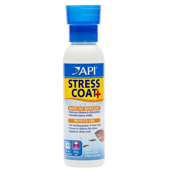 API STRESS COAT Aquarium Water Conditioner 118 ml Bottle