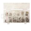 350pc Assorted Metal Flat Lock Spring Washers Box M6 M8 M10 1/4 5/16 3/8 Sizes