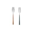 BELO INOX POLA Marble Cake Fork, 3 Pieces, Camel Brown