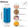 Stiverse 46 Pcs Sewing Threads, 540M/600 Yard 30 ColoursThread, All Purpose PolyesterThread, Sewing Machine Threads, Thread for SewingMachine/Hand Sewing/Hand Quilting