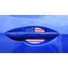 USA Flag Car Auto Door Handle Trim Molding Scratch Protector 4 Door Pack