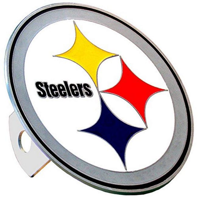 Siskiyou Sports NFL Pittsburgh Steelers Large Logo Hitch Cover, Class II & III