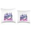 Mt. Baker Ski - Vintage Style Mt. Baker Skiing Vacation Throw Pillow
