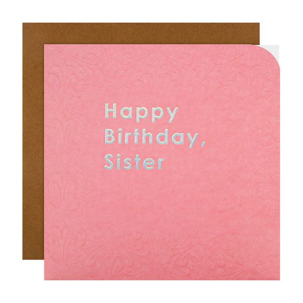 Hallmark Braille Birthday Card for Sister - Contemporary Patterned Design