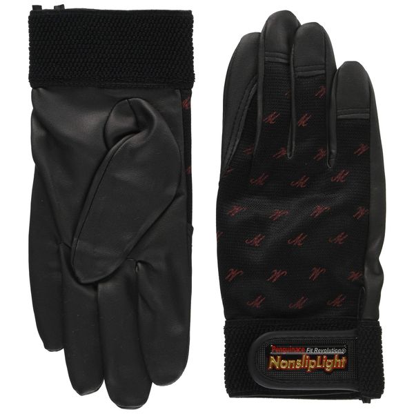 Penguin Ace PA-9102 Non-Slip Light Gloves, Black, Medium